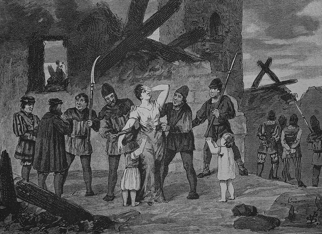 Német parasztháború (1524-1526): A Tanács Hallnak a fegyvereivel alkotó: Unknown artist