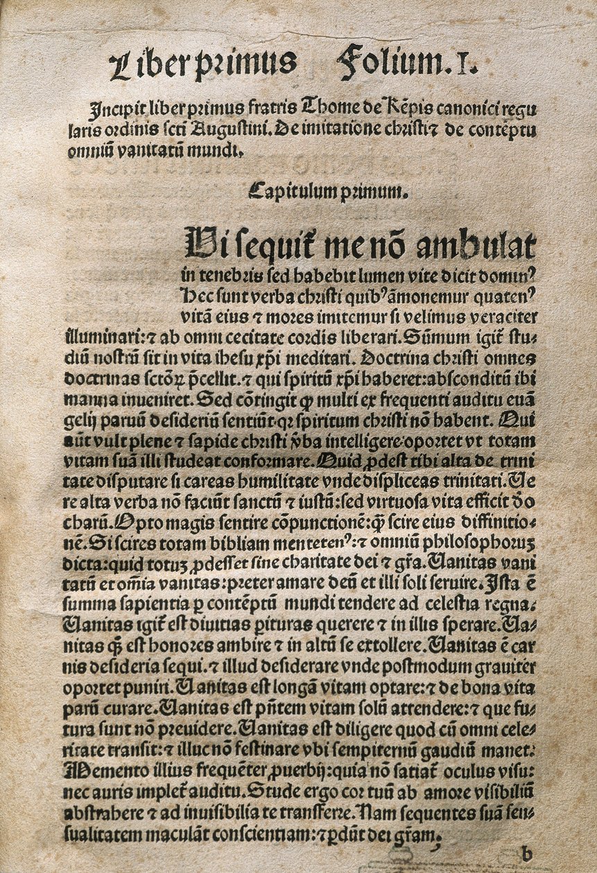 Német pap és misztikus költő. Thomas Hemerken THOMAS A KEMPES (1380-1471), Leyden „Imitatione Christi” című könyvében alkotó: Unknown artist