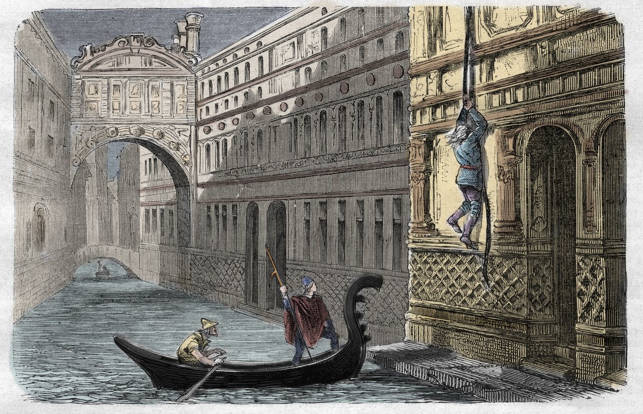 Giacomo Casanova (1725-1798) megszökik a velencei The Leadsből, október 31. alkotó: Unknown artist