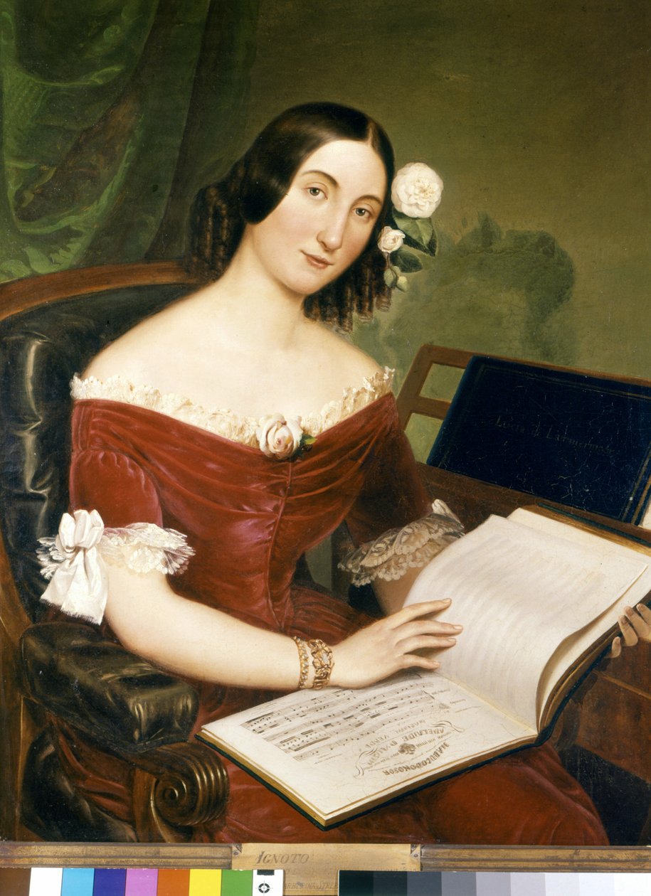 Giuseppina Strepponi (1815-1897), híres szoprán, Giuseppe Verdi felesége. alkotó: Unknown artist