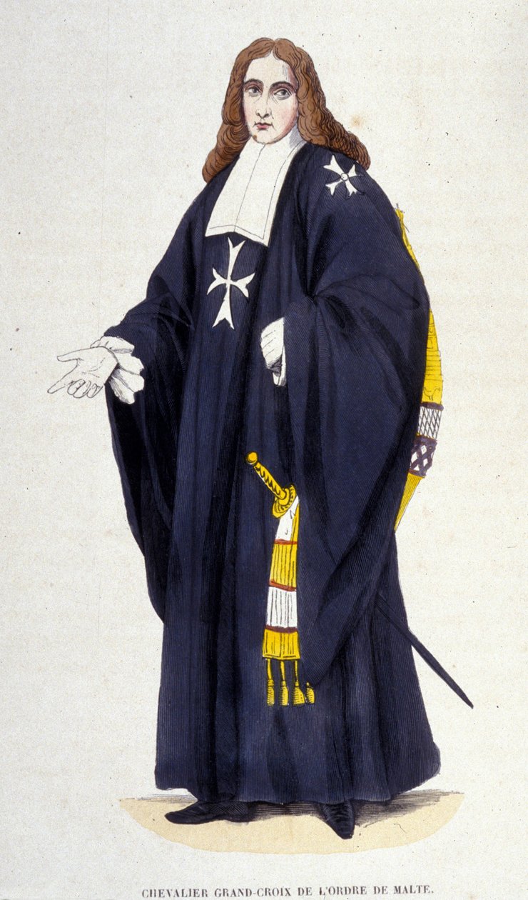 Nagy Lovag - Máltai Lovagkereszt metszet, 19. század alkotó: Unknown artist