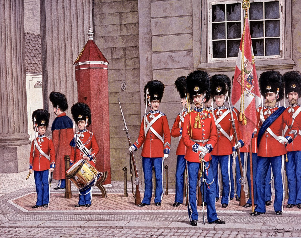 A dán gárda gránátosai alkotó: Unknown artist