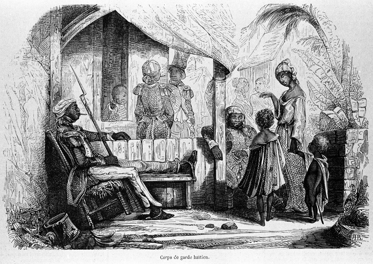 Haiti forradalom (1791-1803): Forradalmi Gárda. alkotó: Unknown artist