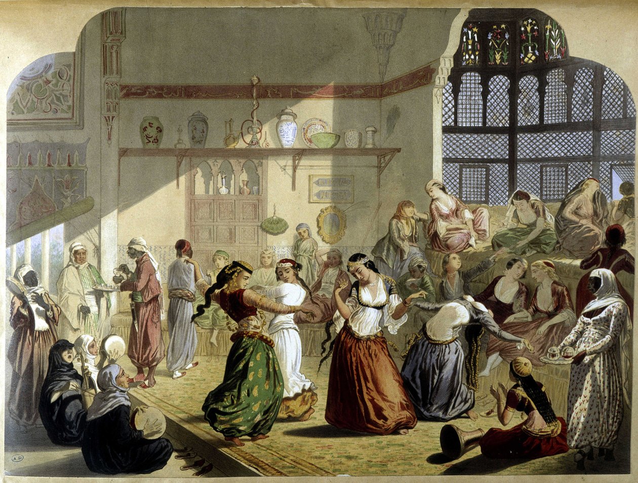 Hárem - a „” Modern Egyiptomban”, c. 1870. alkotó: Unknown artist