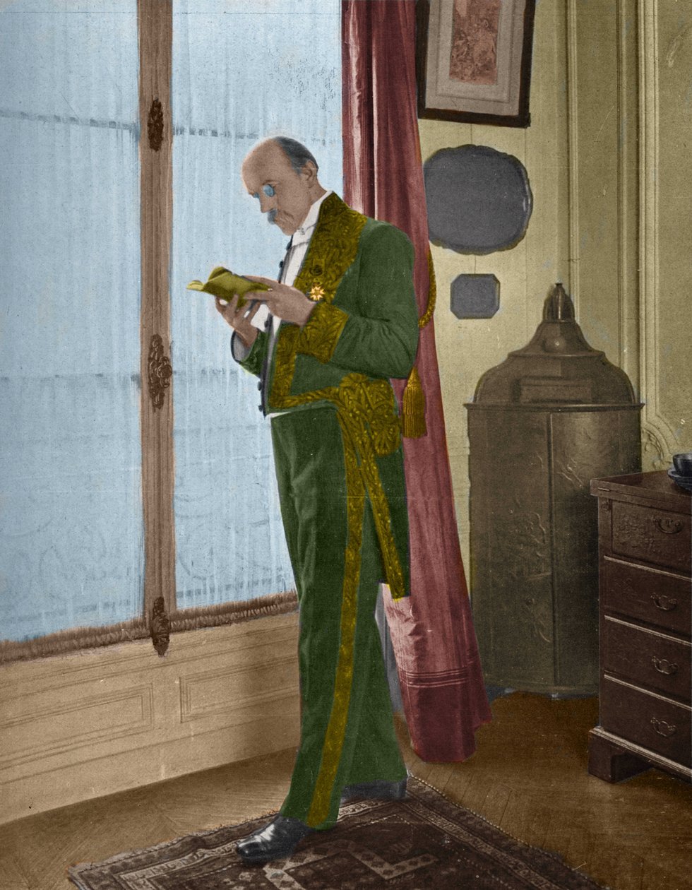 Henri de Regnier (1864-1936), francia író otthon, mielőtt az akadémiára ment alkotó: Unknown artist