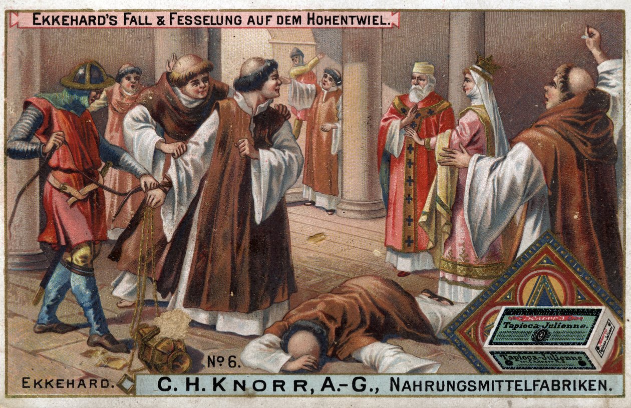 Ekkehard IV. St. Gallen (St. Gallen) vagy Eckhard, Eckhart (980-1057) erudit és latin költő története. alkotó: Unknown artist