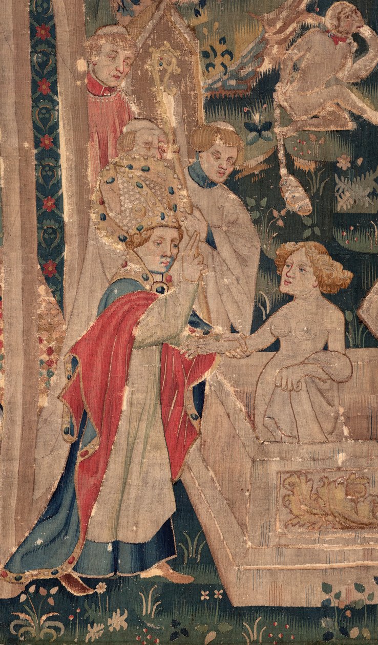Saint Piat és Saint Eleuthère története, 12. jelenet: A tribün lányának feltámadása Kiskereskedelem. alkotó: Unknown artist
