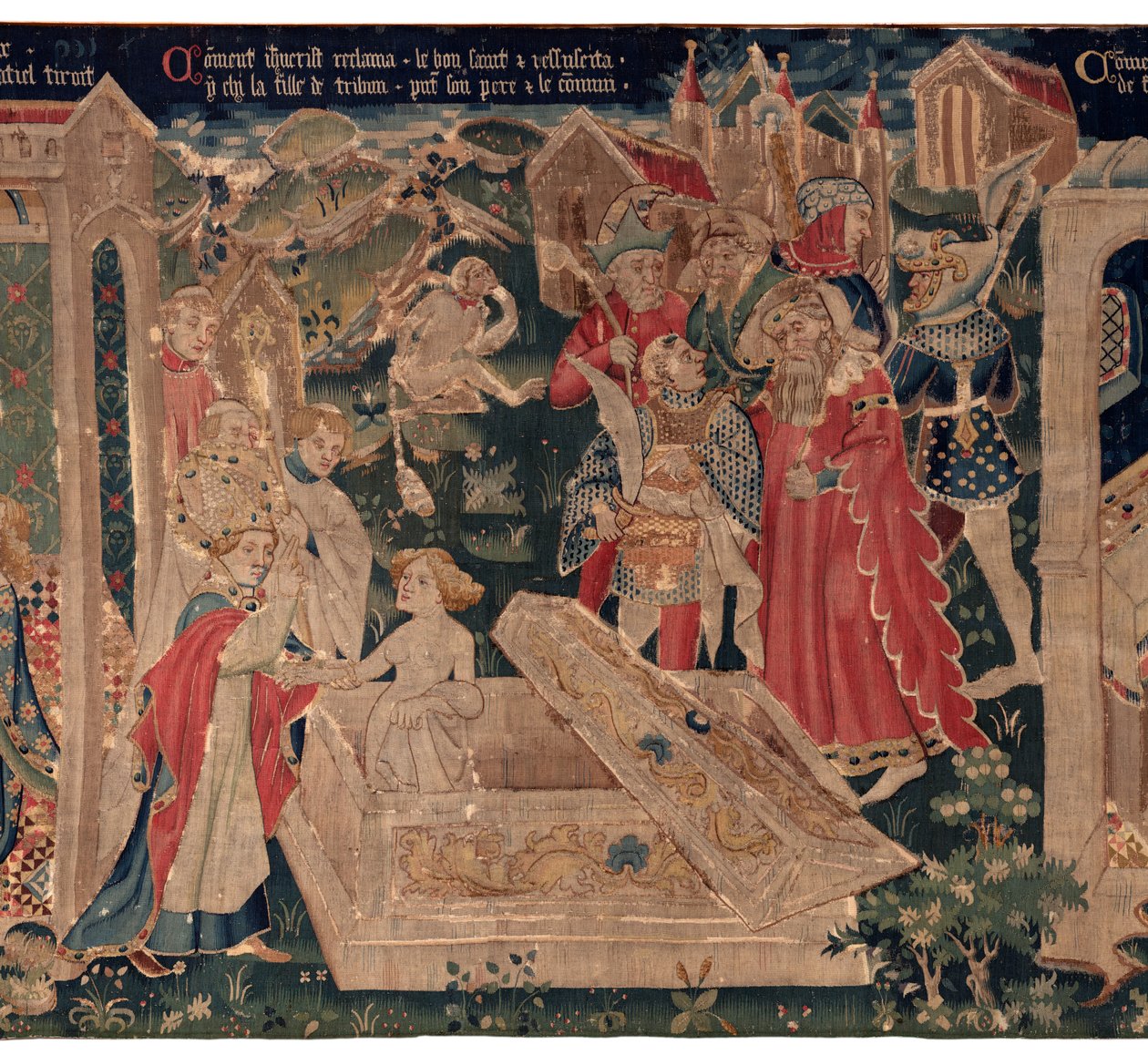 Saint Piat és Saint Eleuthère története, 12. jelenet: A tribün lányának feltámadása alkotó: Unknown artist