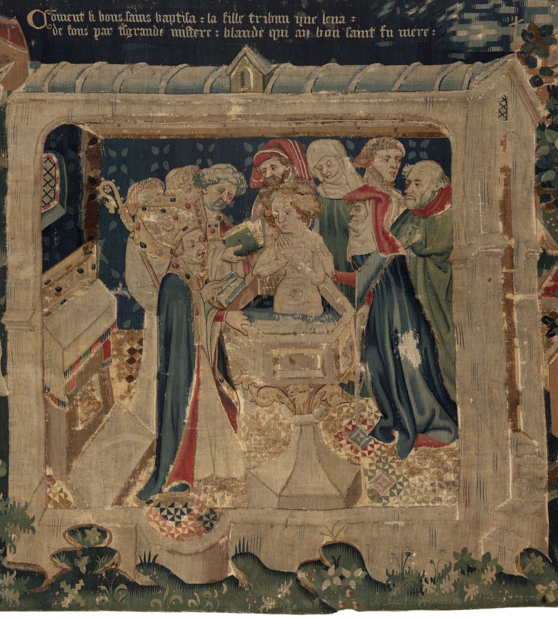 Saint Piat és Saint Eleuthère története, 13. jelenet: Blanda megkeresztelkedése alkotó: Unknown artist