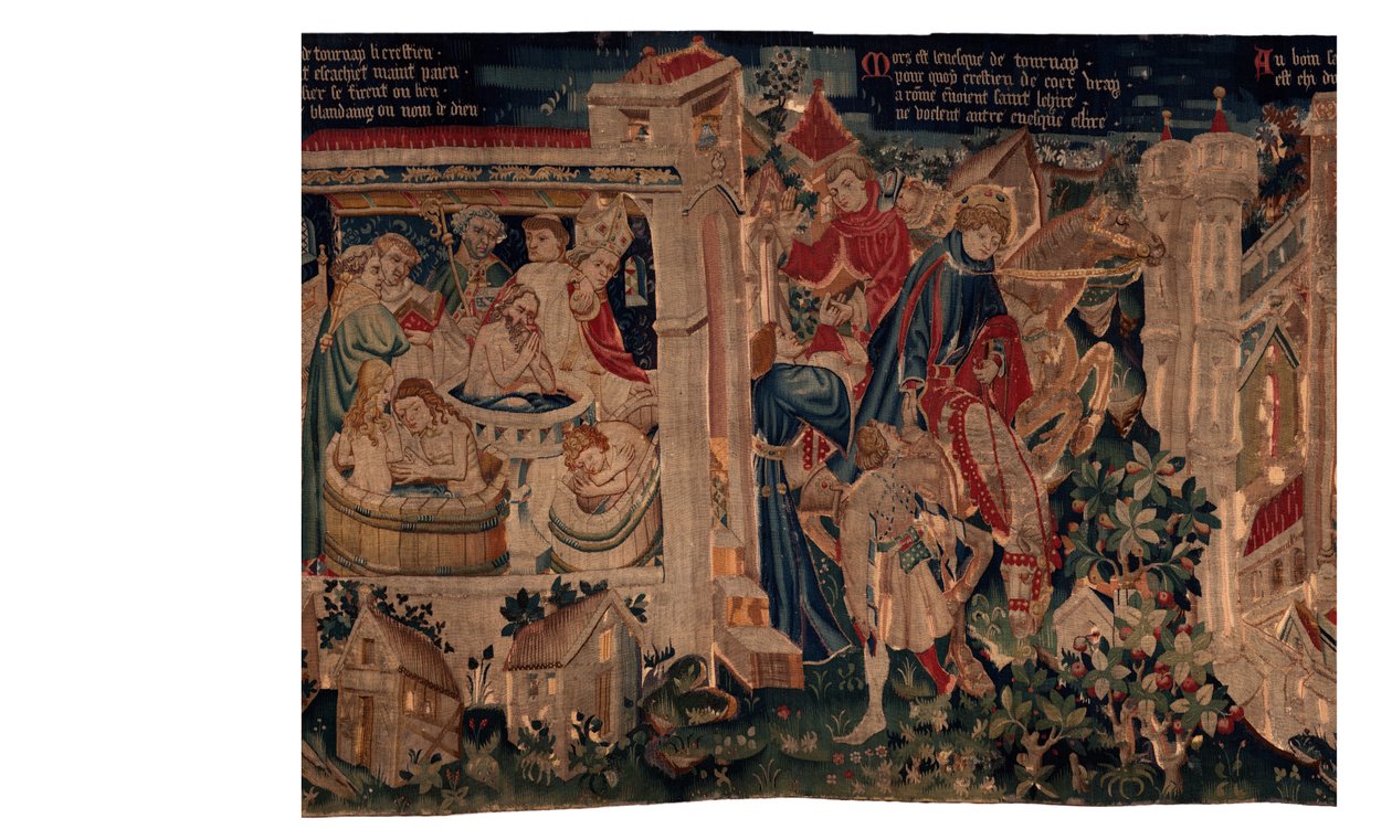 Saint Piat és Saint Eleuthère története, 7. jelenet a száműzött keresztények megkeresztelkedése alkotó: Unknown artist