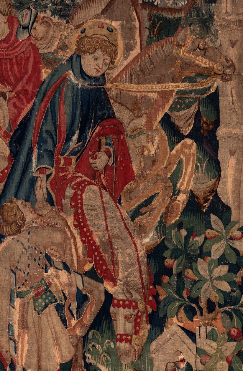 Saint Piat és Saint Eleuthère története, 8. jelenet, Részletközpont. Lovasok. alkotó: Unknown artist