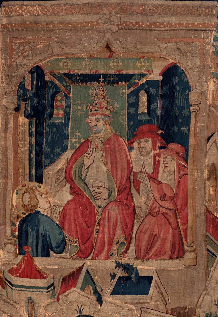 Saint Piat és Saint Eleuthère története, 9. jelenet Saint-Éleuthère-t megerősítik Tournai püspökeként (Au boin saint l