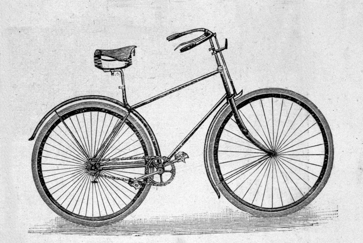 Üreges gumi kerékpár modell. alkotó: Unknown artist