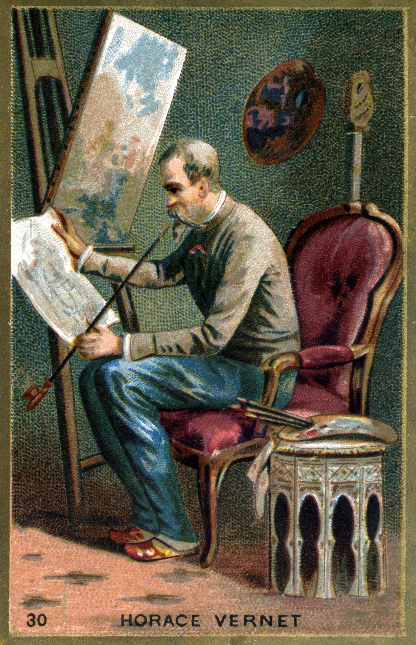 Horace Vernet (1789-1863), francia festő. 19. századi kromolitográfia. alkotó: Unknown artist