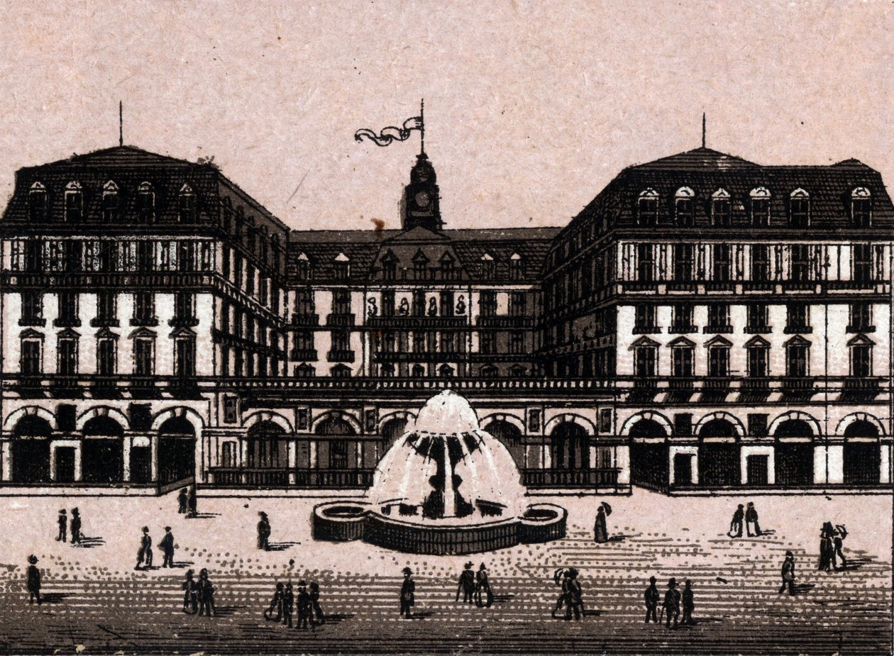 Hotel Frankfurter hof Frankfurtban Németország (Frankfurt, Németország) itt: „” A világ 168 nézetet mutat be”” Keltezés nélküli (XIX. század vége) alkotó: Unknown artist