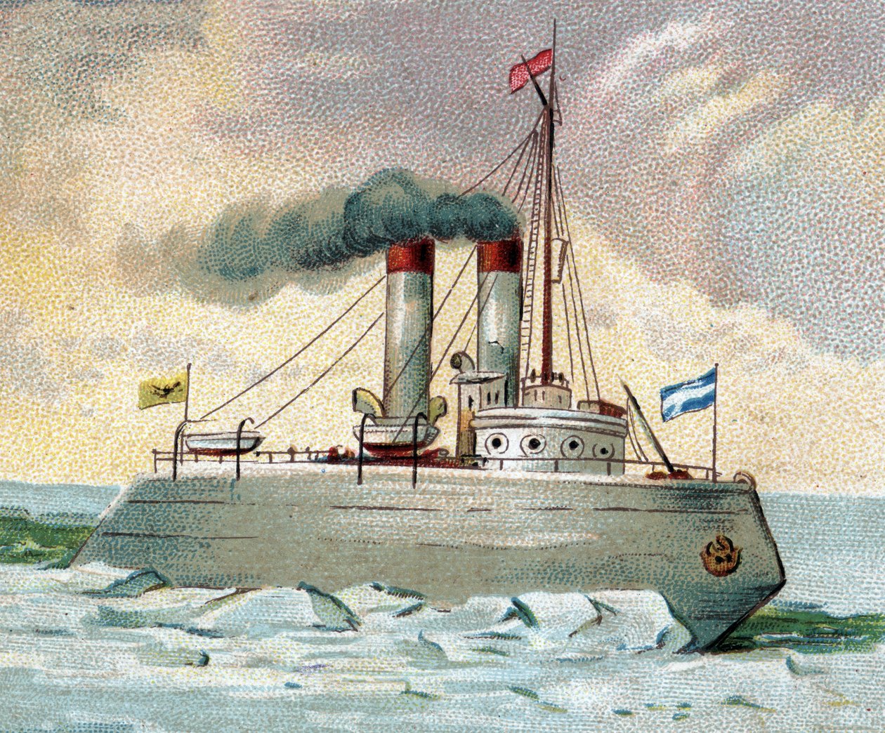 Jégtörő – Jégtörő Hajó (Jégszellő) 19. század vége alkotó: Unknown artist