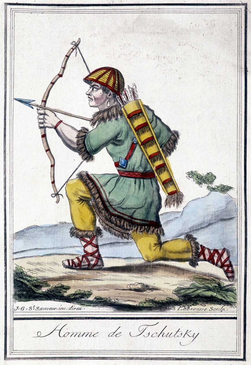 Illusztráció: egy orosz vadász (Tschutsky) a XIX. alkotó: Unknown artist