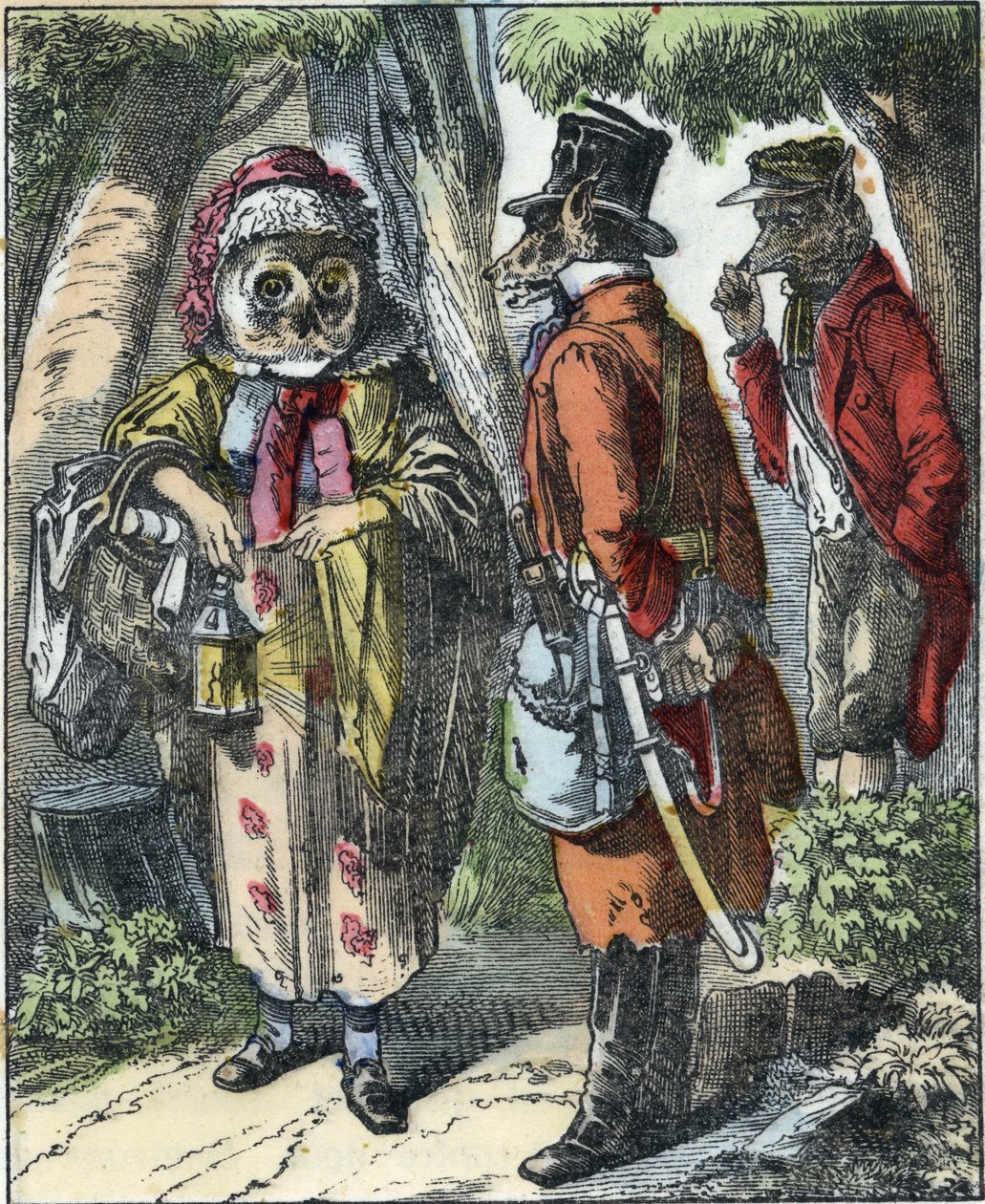 Illusztráció a „Jó anya bárány” című meséhez. A „” Mesék otthonról a kicsiknek” c. századi névtelen metszet. alkotó: Unknown artist