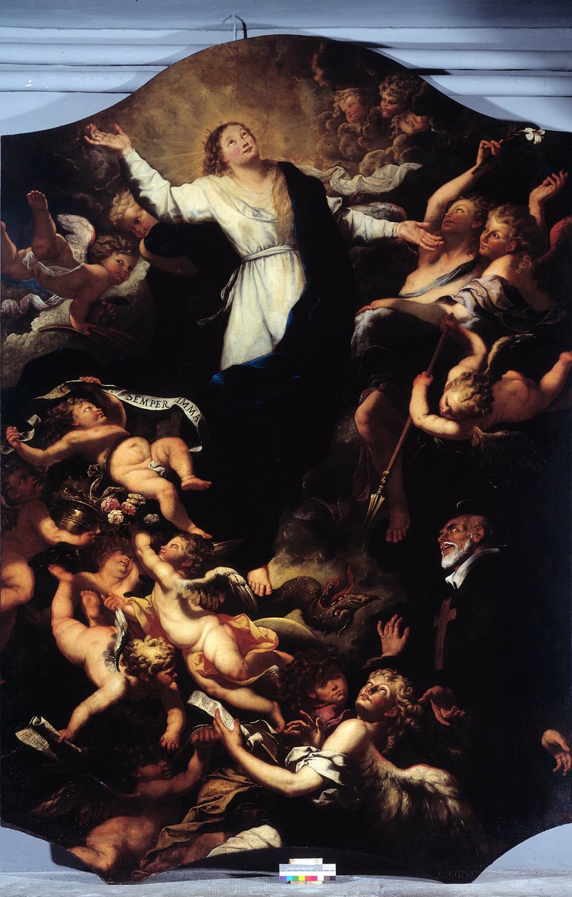 Szeplőtelen fogantatás Szent Fülöp Nerivel (festmény alkotó: Unknown artist
