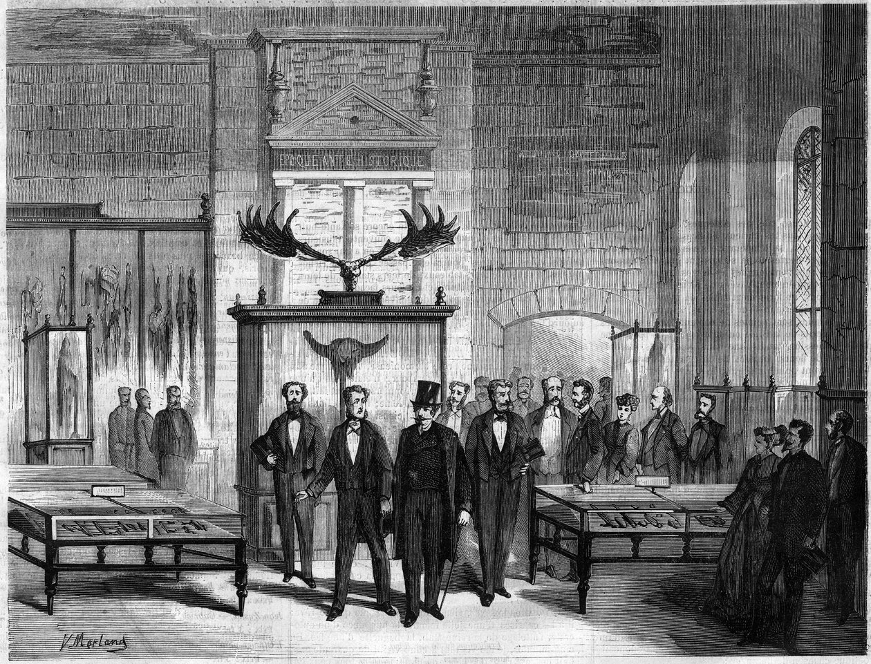 A Musee Gallo Romain (Gallo-Romain) felavatása a Chateau Saint Germain en Laye-ban (Saint-Germain-en-Laye), III. Napóleon (Charles Louis Napoleon Bonaparte) alkotó: Unknown artist