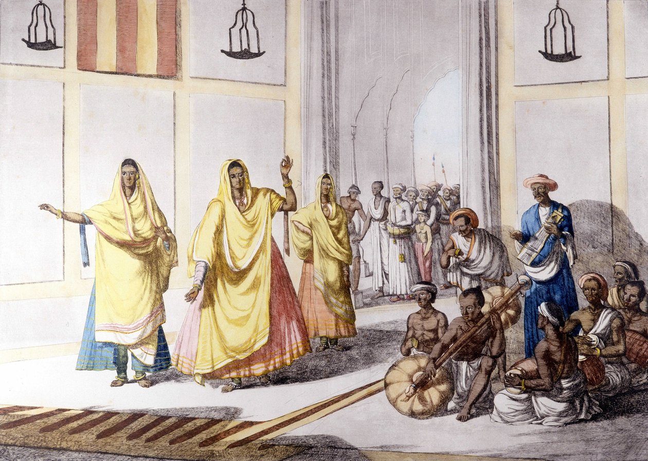 Indiai kultúra és civilizáció: táncos és hagyományos zene, India. alkotó: Unknown artist