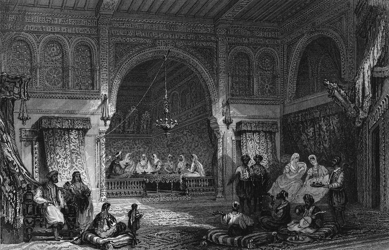 Egy női szoba belseje, Algírban alkotó: Unknown artist