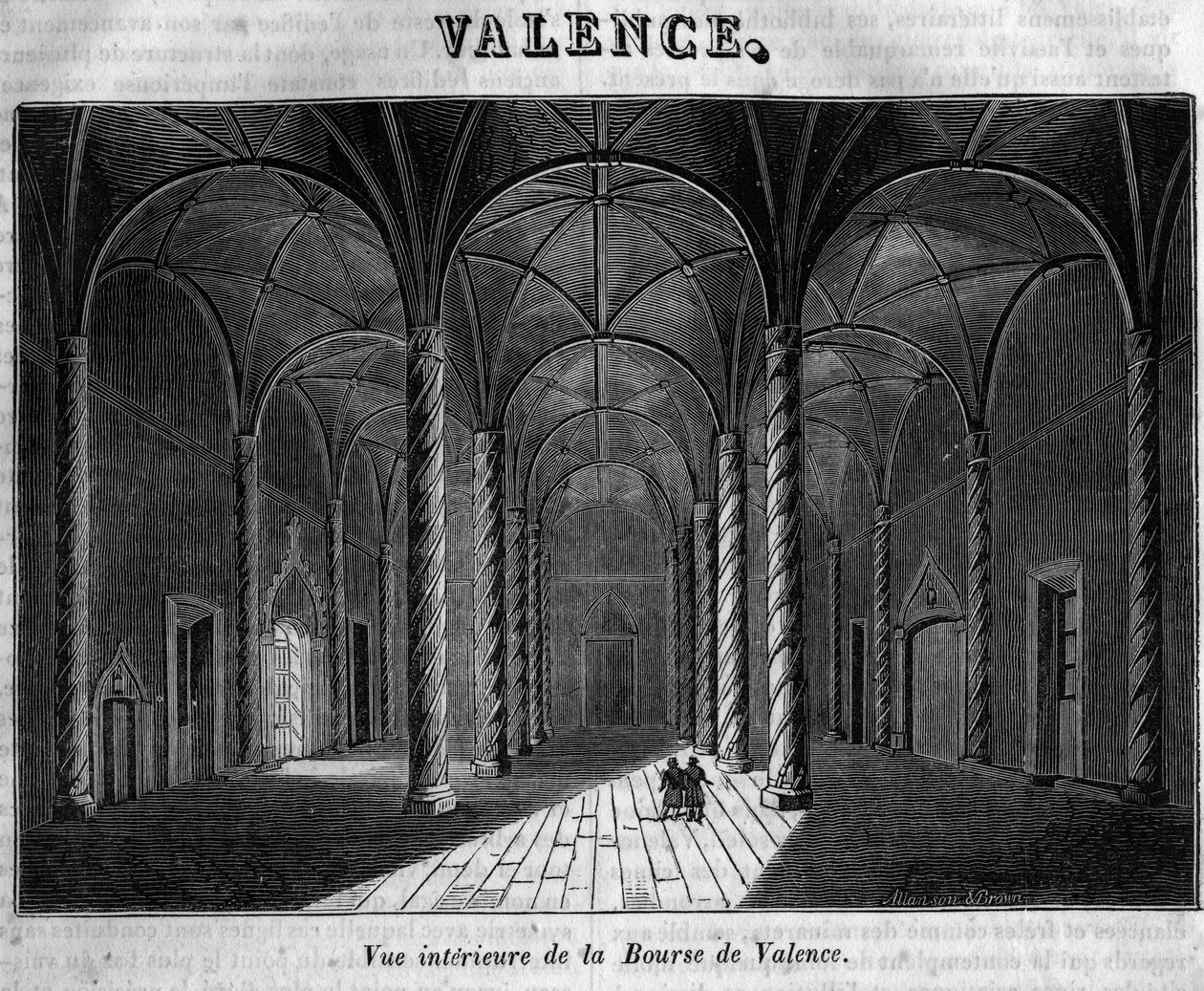 A valenciai tőzsde belső képe a XIX. alkotó: Unknown artist