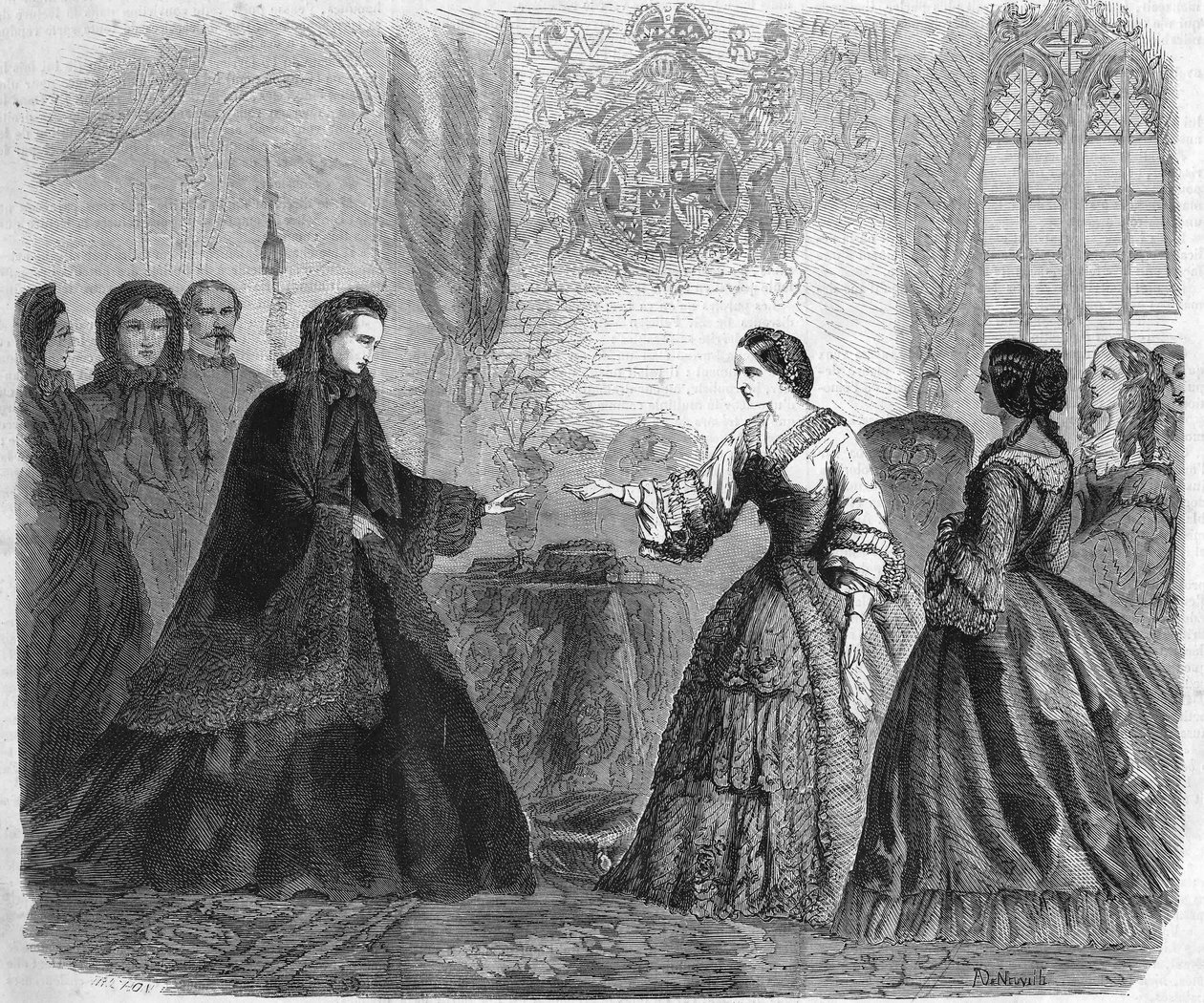 Impress Eugenie és Viktória királynő interjúja a windsori kastélyban december 3-án alkotó: Unknown artist