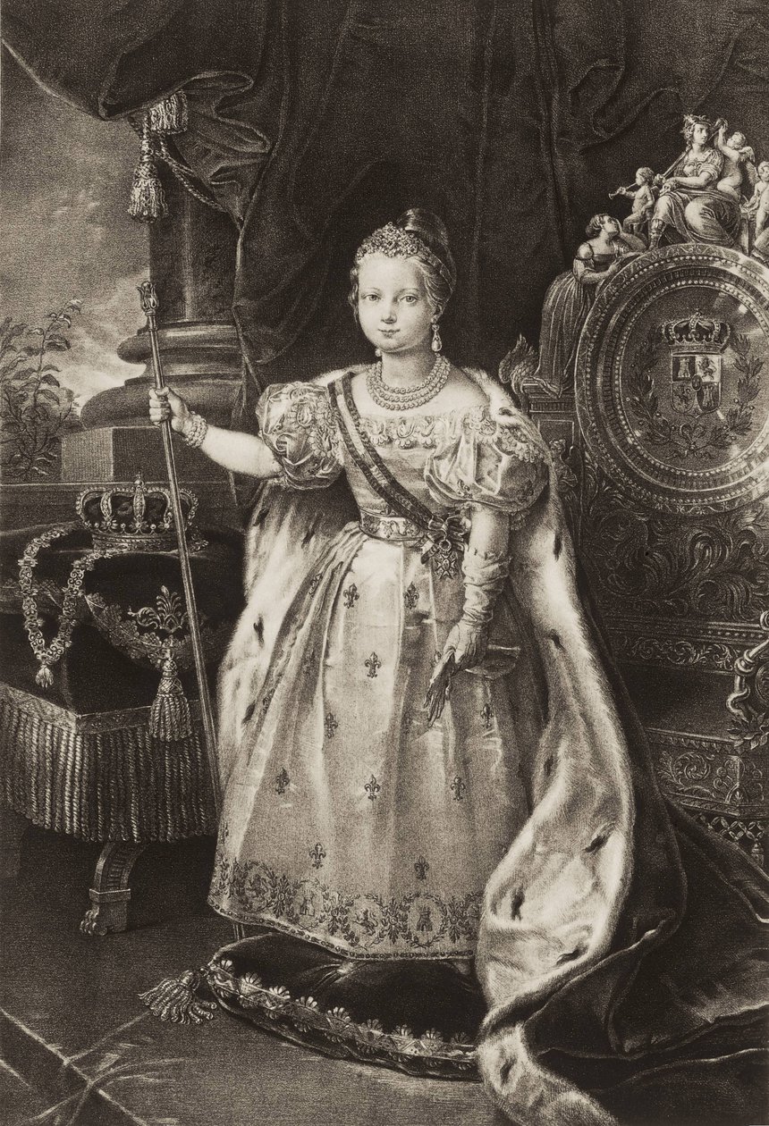 II. Izabella (1830-1904). Spanyolország királynője (metszet) alkotó: Unknown artist