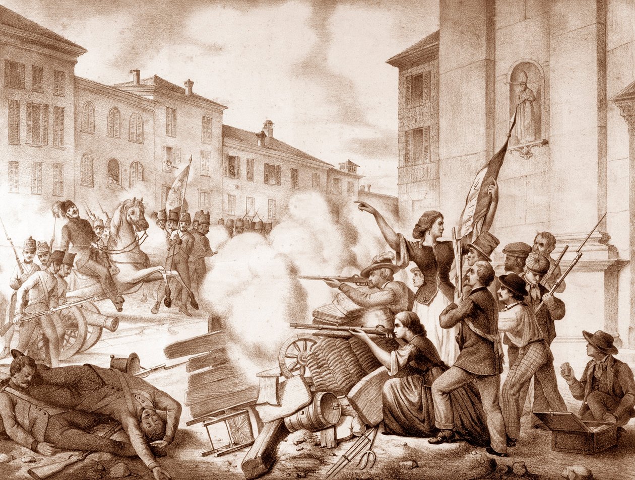 Olasz Unite (Risorgimento (1848-1870): A Brescia tíz napja című epizódja, március 23-április 1. alkotó: Unknown artist