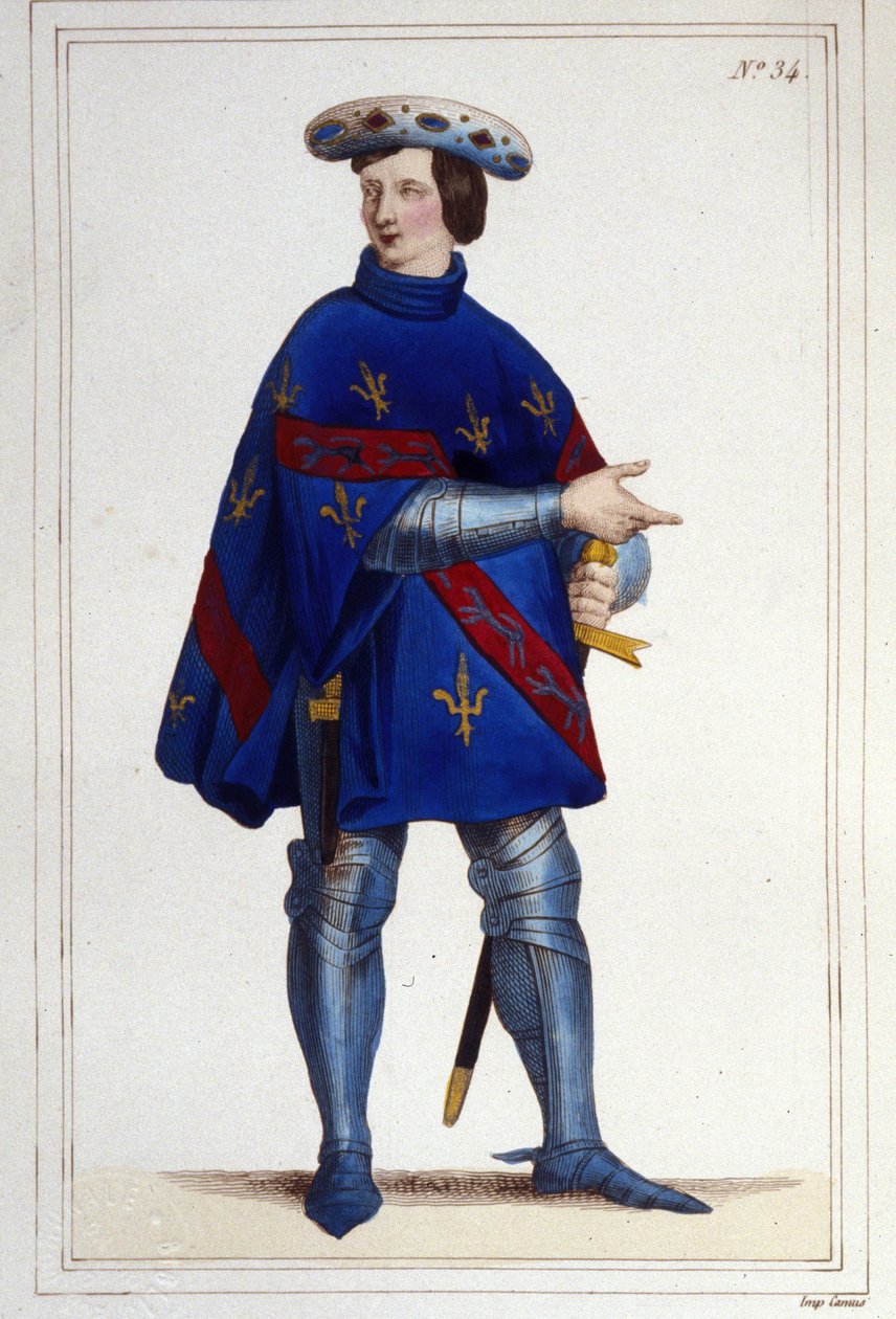 Jacques de Bourbon, La Marche grófja, Franciaország rendőre 1354-ben (? -1361). alkotó: Unknown artist