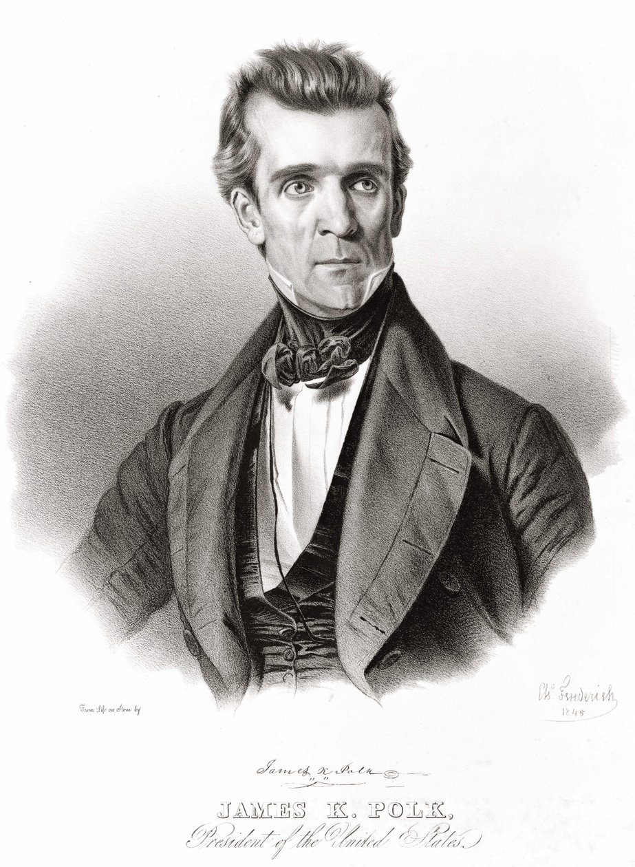 James K. Polk, az Egyesült Államok elnöke alkotó: Unknown artist