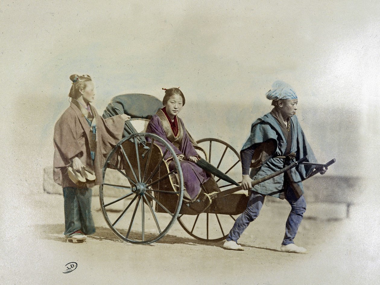 Japán riksa, 1900 körül alkotó: Unknown artist