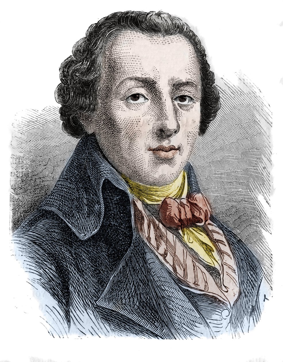 Jean-Antoine (Jean Antoine) Roucher (1745-1794), francia költő. alkotó: Unknown artist