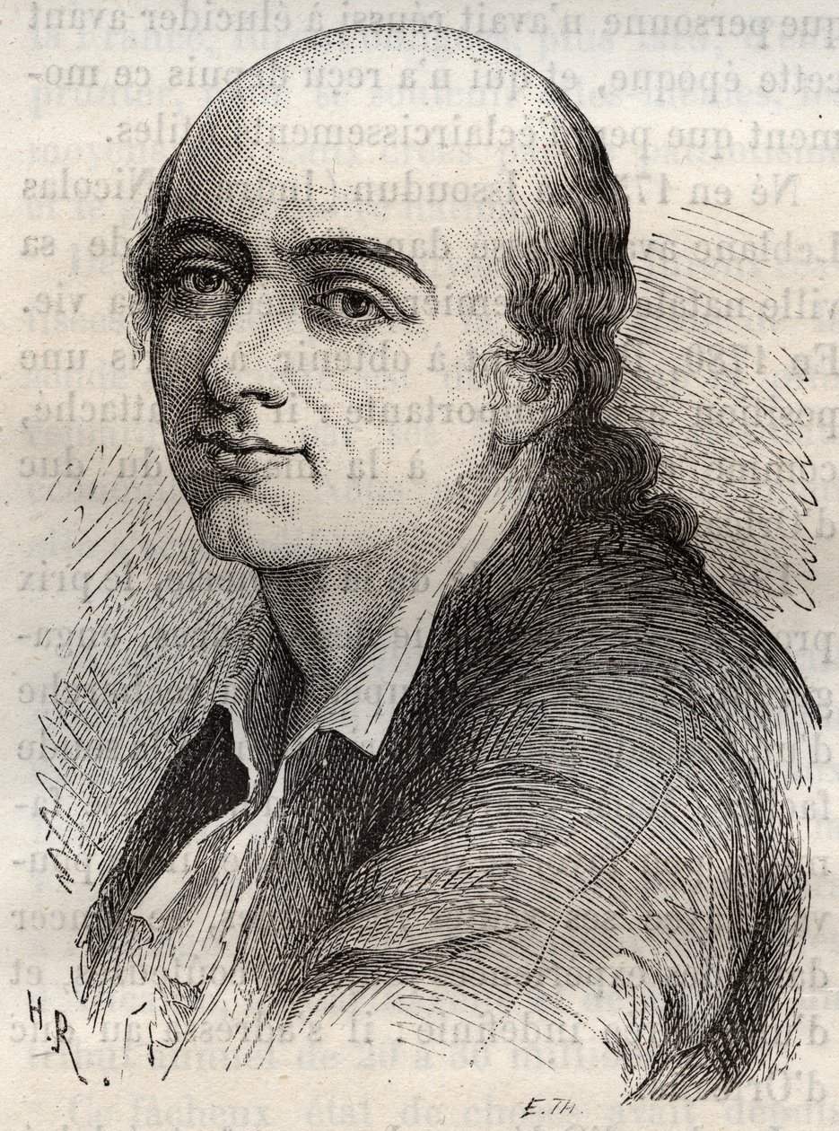 Jean-Claude Delametherie (Jean Claude la metherie) (1743-1817) francia természettudós, ásványkutató és paleontológus. alkotó: Unknown artist