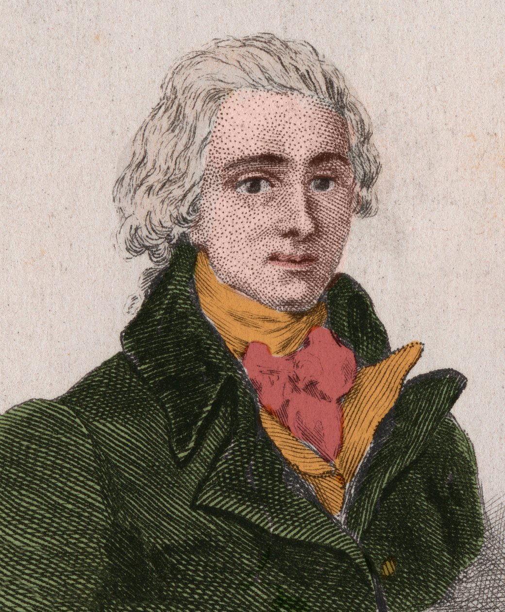 Jean-Pierre-Claris (Jean Pierre Claris) de Florian (1755-1794), drámaíró, regényíró, költő, francia meseíró (1755-1794). Metszet 1876-ból. alkotó: Unknown artist