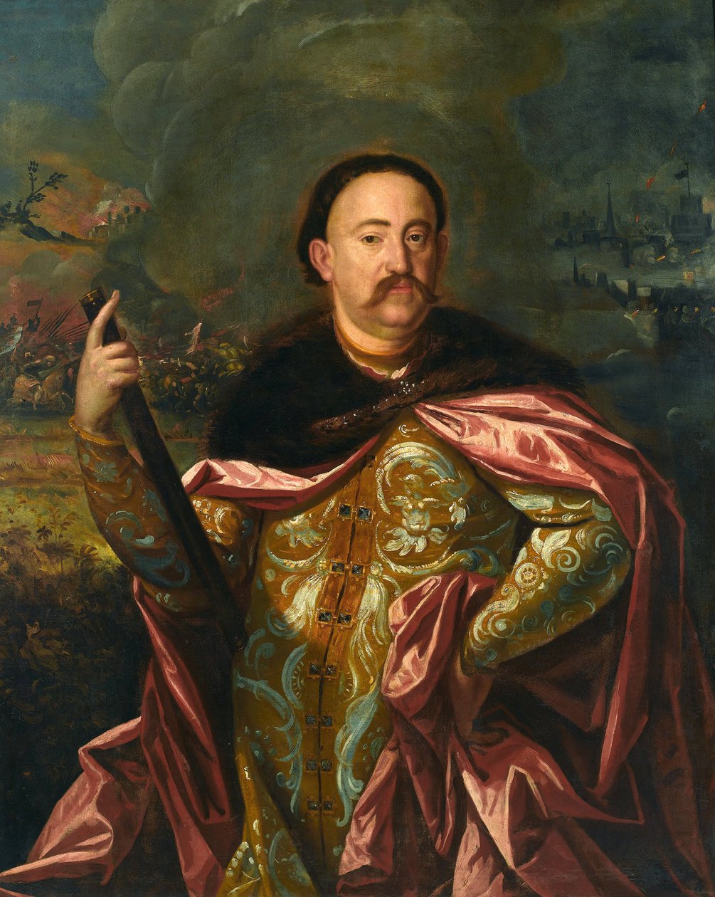 Jean III Sobieski - III. Sobieski János (1629-1696), lengyel király és Litvánia nagyhercege portréja - Anonymous - 17. század utolsó negyede. - Olaj, vászon - 128x108,5 - Wilanow Palota Múzeum alkotó: Unknown artist