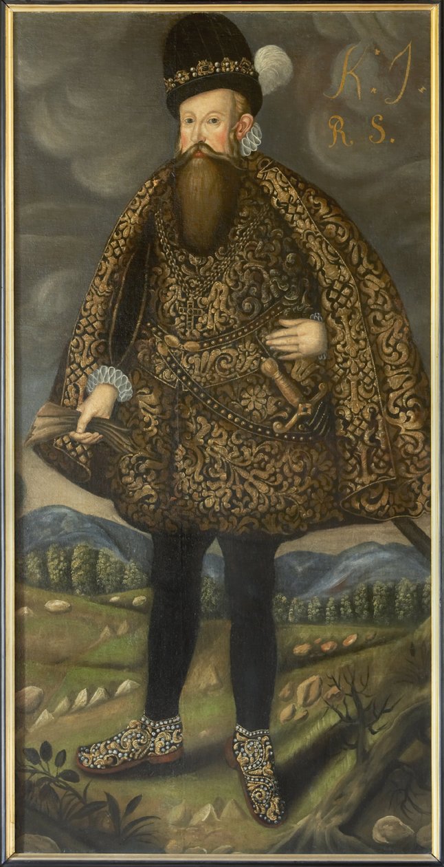 Jean III roi de Suede – III. János svéd király (1537-1592) portréja, Anonymous. Olajfestmény. Mérete: 195x98 cm. Nemzeti Múzeum Stockholm alkotó: Unknown artist
