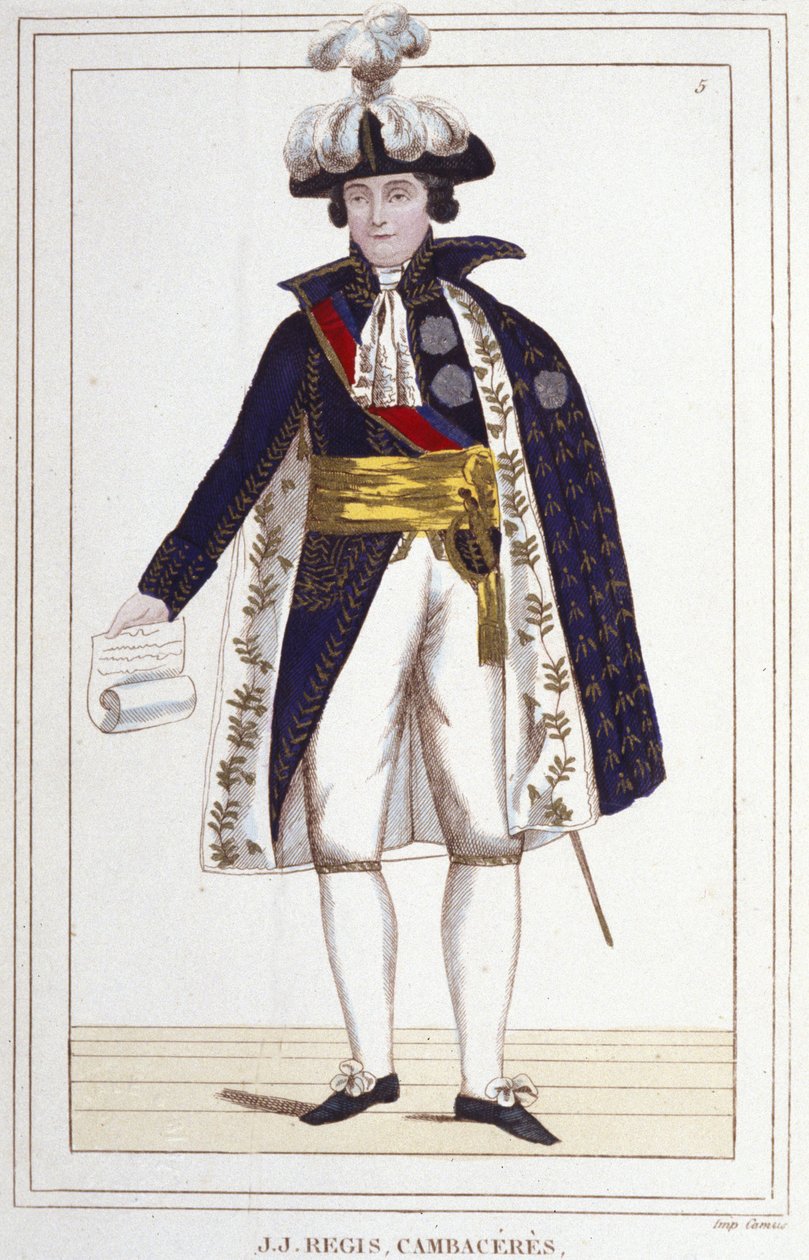 Jean Jacques Régis de Cambacérès (1753-1824), francia ügyvéd és politikus. Metszet 1830-ból. alkotó: Unknown artist