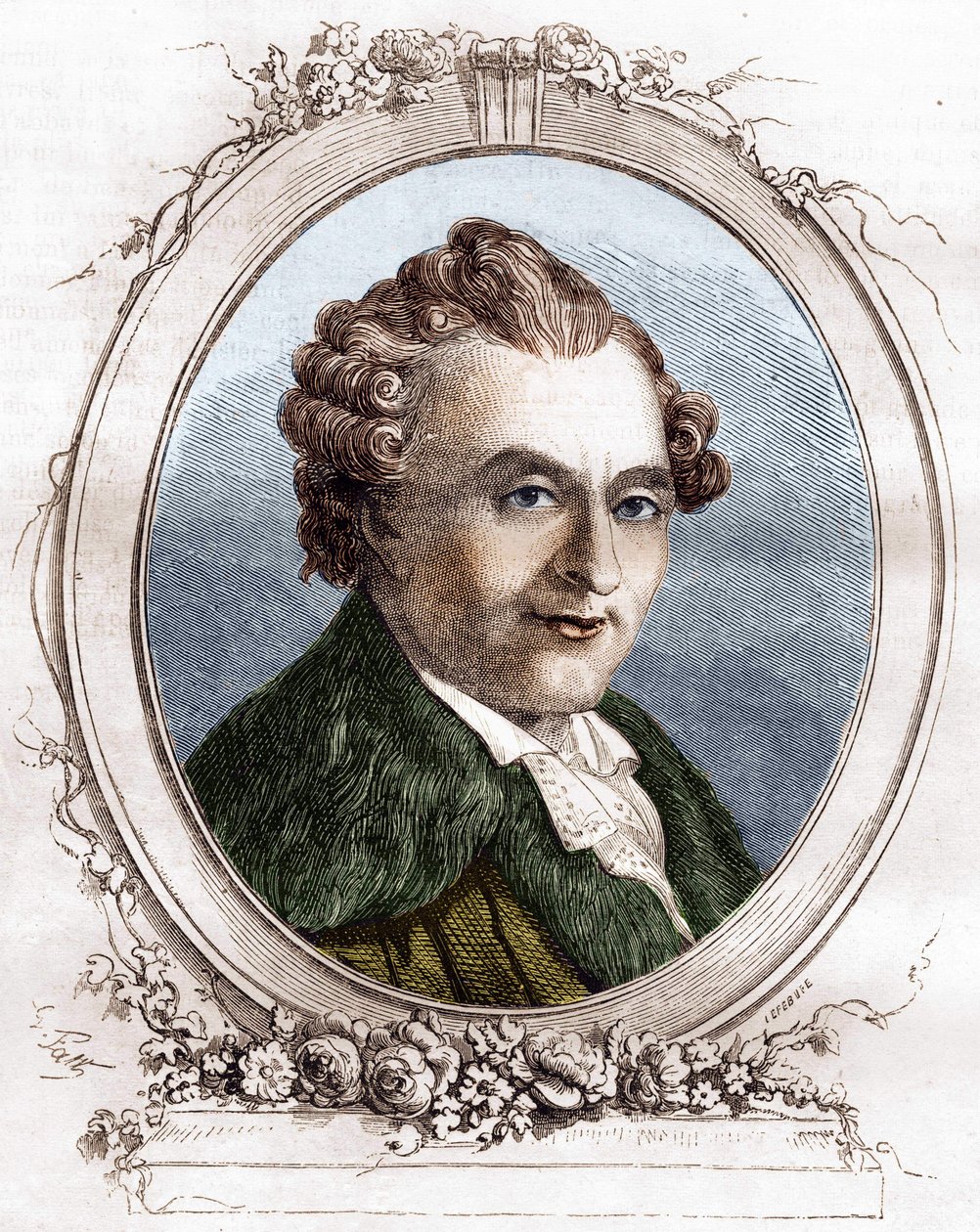 Jean Michel Sedaine. Francia drámaíró 1719-1797. alkotó: Unknown artist