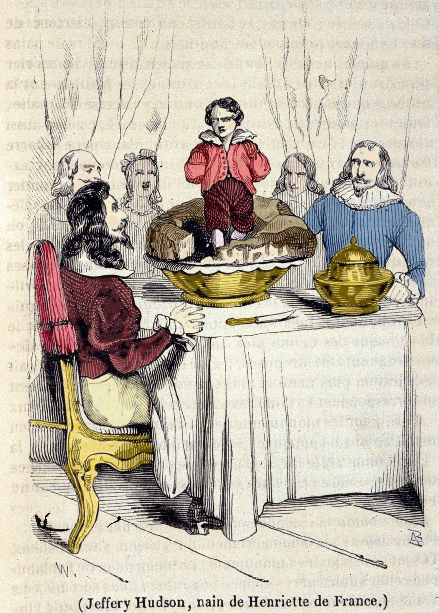 Jeffrey Hudson (1619-1682), Henriette Marie francia angol királynő törpe (1609-1669). alkotó: Unknown artist