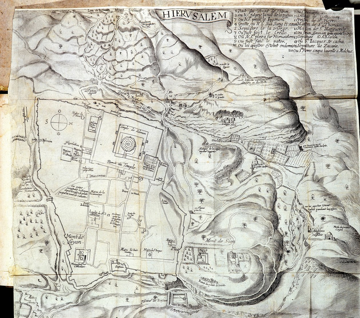Jeruzsálem - az 1629-ben szerkesztett „” Levantai utazás a király parancsára 1621-ben alkotó: Unknown artist