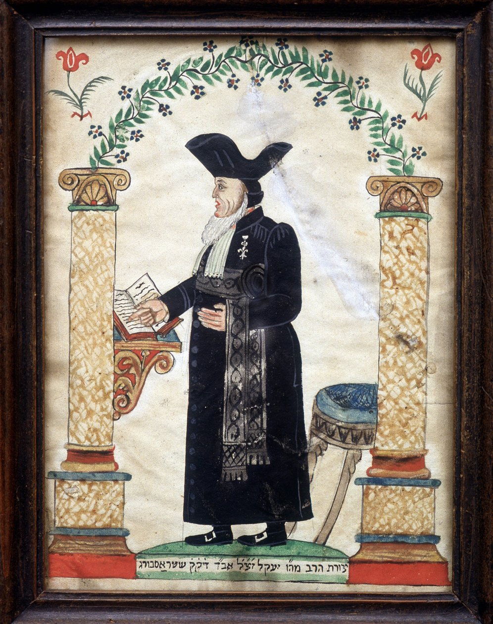 Zsidó népművészet: rabbi ábrázolása alkotó: Unknown artist