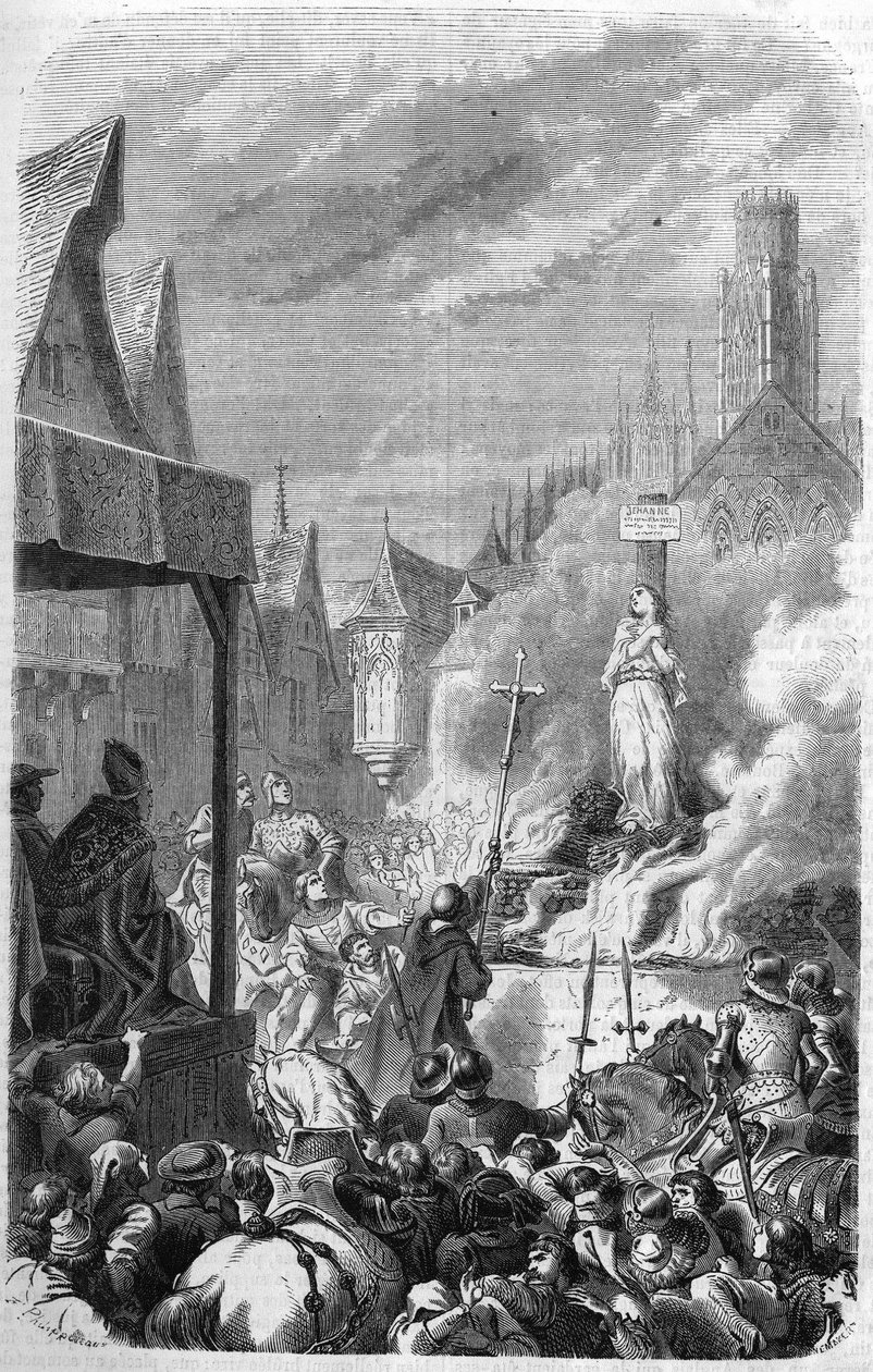 Jeanne of Arc brulee él, május 30 alkotó: Unknown artist