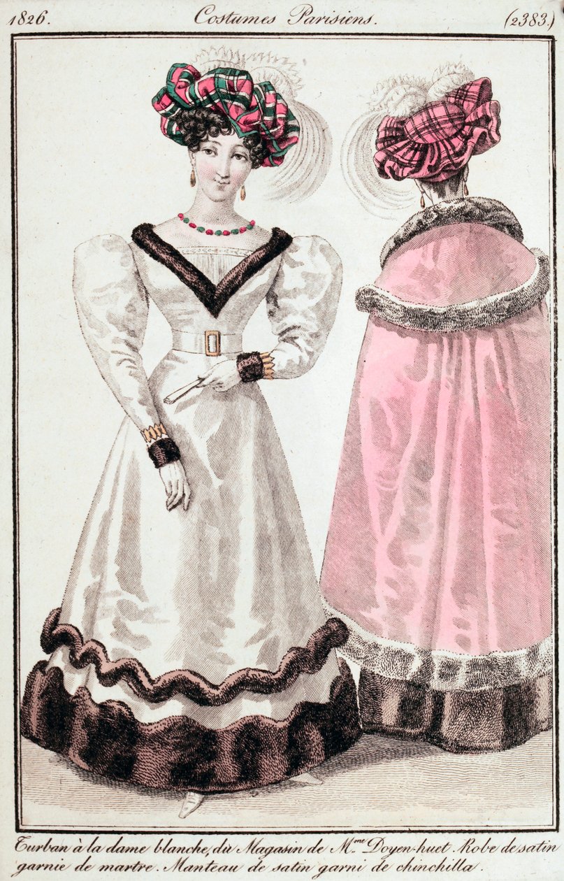 Hölgyek és divatok folyóirata, párizsi jelmezek alkotó: Unknown artist
