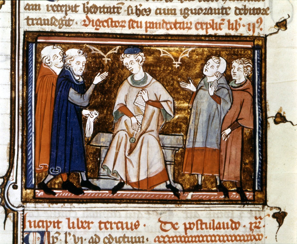 Ítéletjelenet – Justinianus 1st „” Digest and Pandects (Digest és Pandectes)” című filmjében alkotó: Unknown artist