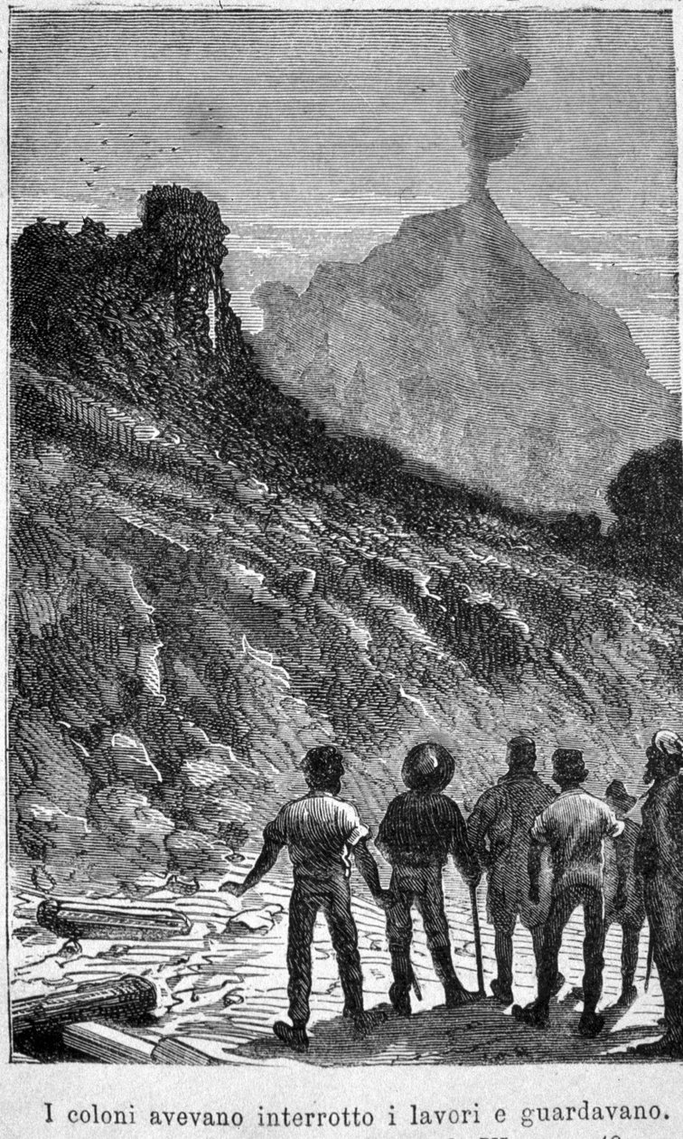 Jules Verne: A titokzatos sziget. 19. századi illusztráció. alkotó: Unknown artist