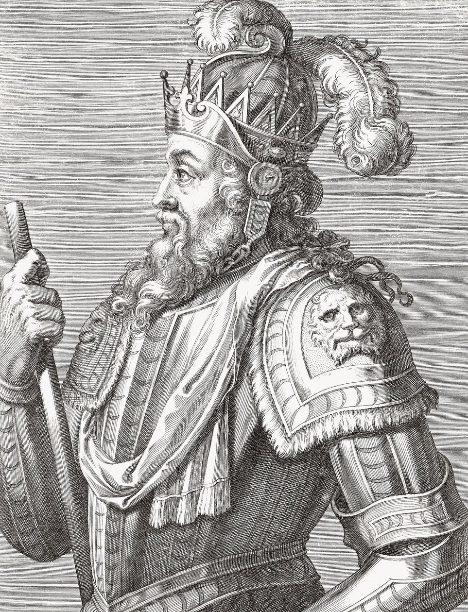 V. Afonz portugál király. Portré. alkotó: Unknown artist