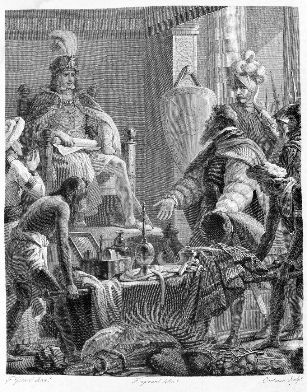 I. Nagy Manuel király (1469-1521) megkapta Vasco de Gamát. alkotó: Unknown artist