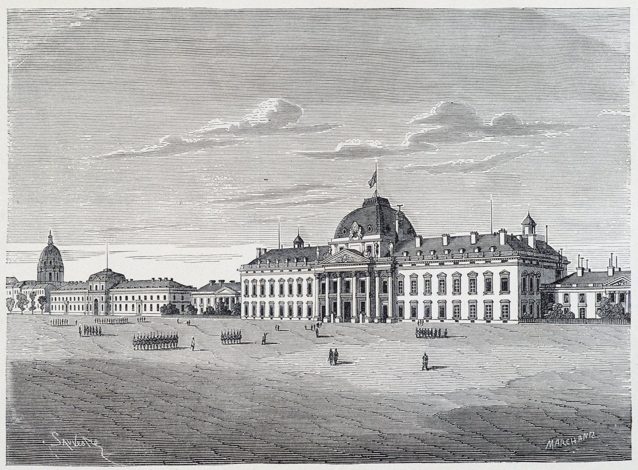 The Military School of Invalids from Champ de Mars - metszet, 1830 körül alkotó: Unknown artist